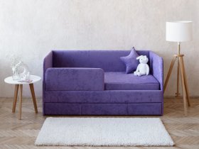 Диван-кровать Happy (сиреневый) в Майском - majskij.mebel-nsk.ru | фото