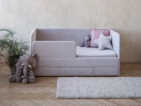 Диван-кровать Happy (светло-серый) в Майском - majskij.mebel-nsk.ru | фото