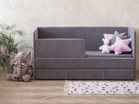 Диван-кровать Happy (темно-серый) в Майском - majskij.mebel-nsk.ru | фото