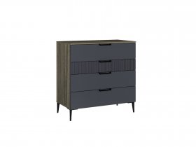 Комод 900 4ящ. Км052.0.001 Борнео (джара темная/хангва) в Майском - majskij.mebel-nsk.ru | фото