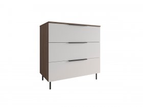 Комод 900 Роза (орех франклин карамельный/бежевый скин) в Майском - majskij.mebel-nsk.ru | фото