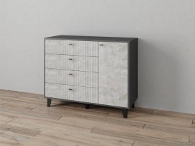 Комод «Катрин-13» (графит/мальта) в Майском - majskij.mebel-nsk.ru | фото