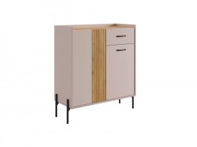 Комод с ящиком Доминика (кашемир/дуб крафт золотой) в Майском - majskij.mebel-nsk.ru | фото