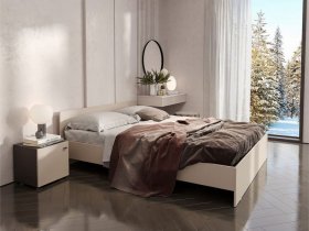 Кровать двухспальная 1,6м Гиза в Майском - majskij.mebel-nsk.ru | фото