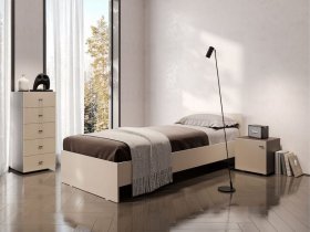 Кровать односпальная 0,9м Гиза в Майском - majskij.mebel-nsk.ru | фото