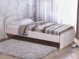 Кровать односпальная 80 с низкой спинкой (ясень шимо светлый) в Майском - majskij.mebel-nsk.ru | фото