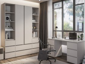 Модульная детская Люмо (кашемир) в Майском - majskij.mebel-nsk.ru | фото