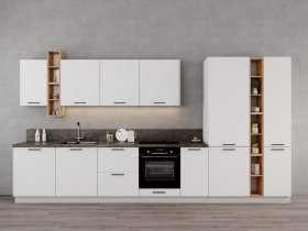 Модульная кухня Фортуна (белый) в Майском - majskij.mebel-nsk.ru | фото