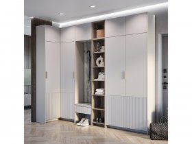 Модульная прихожая Пандора (кашемир/MF03) в Майском - majskij.mebel-nsk.ru | фото