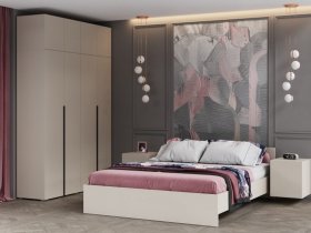 Модульная спальня Айри (кашемир) в Майском - majskij.mebel-nsk.ru | фото