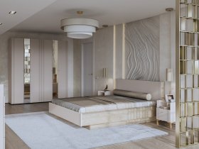 Модульная спальня Одетта (дуб эндгрей/меланж) в Майском - majskij.mebel-nsk.ru | фото