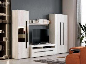 Модульная стенка Ницца (дуб витенберг) в Майском - majskij.mebel-nsk.ru | фото