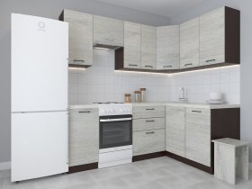 Модульная угловая кухня 1,4м*2,1м Лада (пикард) в Майском - majskij.mebel-nsk.ru | фото