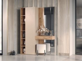 Прихожая Ева (кашемир/дуб вотан) в Майском - majskij.mebel-nsk.ru | фото