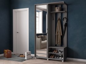 Прихожая «Ларго-2» (графит серый) в Майском - majskij.mebel-nsk.ru | фото