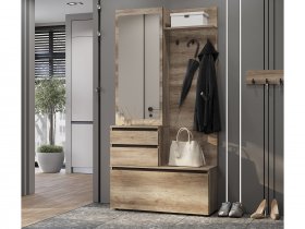 Прихожая ПР-04 Энигма (венге/дуб каньон) в Майском - majskij.mebel-nsk.ru | фото